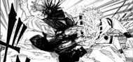 Choso fighting Sukuna (Image via Shueisha)